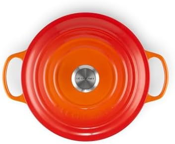 Le Creuset Enameled Cast Iron Round Dutch Oven, 5.5 qt., Flame - Image 2
