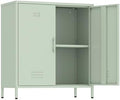 Metal Storage Cabinet Locker Cabinets with Doors and Adjustable Shelf for Kitchen Office Pantry (Green) by Epochsteele