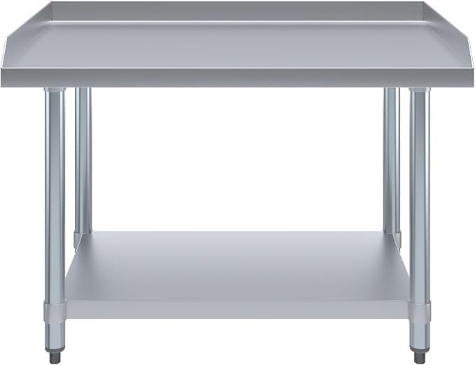 36" x 24" Stainless Steel Equipment Stand with Undershelf NSF - Image 5
