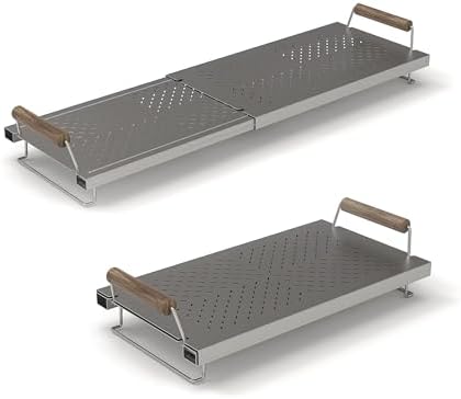 Adjustable Grill Warming Rack for Blackstone 17 22 28 36 Inch Grill, Stainless Steel Grill Warming Rack for Weber Charbroil Camp Chef and Most Tabletop Flattop Grill Accessories by liveyourlifewhatyouwant