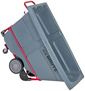 Rubbermaid Brute Tilt Dump Truck/Trash Cart/Garbage Collection/Recycling, 0.5 Cubic Yard, Standard Duty, 1,400 lbs., Gray, Distribution Centers/Warehouse/Manufacturing/Stadiums - Image 6