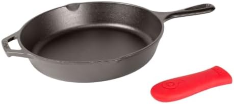 Lodge Pre-Seasoned Cast Iron Skillet with Hot Handle Holder, 10.25 Inches by Lodge