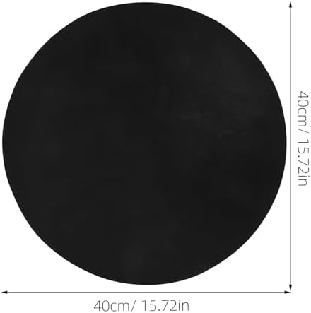 Hemoton 2-Pack Round Silicone Bbq Grill Mats 15.74In Nonstick Reusable Cooking Pads for Outdoor Gas Charcoal Electric Grills Heat Resistant Grill Mat - Image 4