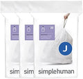 simplehuman Code J Custom Fit Trash Can Liner, 3 refill packs (60 Count), 30-45 Liter / 8-12 Gallon by Simplehuman