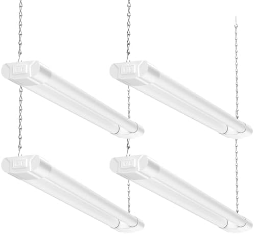 BBOUNDER 4Pack 2FT LED Shop Light, 65000K, 2200LM, Linkable for Garage by BBOUNDER