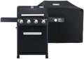Monument Grills Mesa Series, Outdoor Barbecue Stainless Steel 4 Burner Propane Gas Grill, 52,000 BTU Patio Garden Barbecue Grill with Side Burner and Knob Controls, Mesa425 with BBQ Cover by MonumentGrills