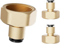 1/4 Inch Brass Drip Irrigation Connector, Barbed Brass Fitting for 1/4" Tubing, Leak-Resistant Adapter for Garden & Drip Irrigation Systems, 2 Pack by HEKIWAY