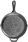 Lodge Pre-Seasoned Cast Iron Skillet, Sugar Skull, 10.25 Inches by Lodge