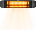 PASAPAIR 1500W Electric Infrared Patio Heater, Fast 3-Second Warmth, Black by pasapair