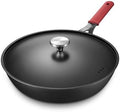 Carbon Steel Pan, 12 Inch Nonstick Frying Pan Skillet with Lid by Yonida