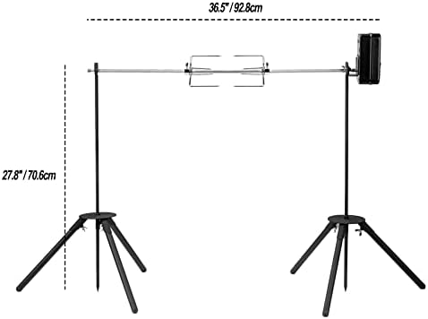 onlyfire Spit Rotisserie Outdoor Camp Grill with Support Legs - Image 2