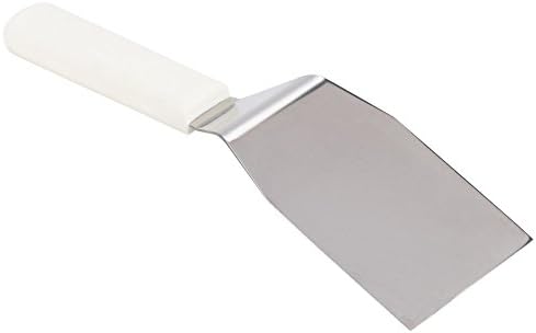 Dexter Russell S285-3 Sani-Safe 16433 Hamburger Turner, 4" x 3" Heavy-Duty Solid Stainless Steel Beveled Offset Blade, Grill Spatula with Textured Polypropylene White Handle, NSF Certified, USA Made - Image 4