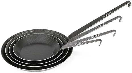 Petromax Wrought Iron Skillet, Long Handle Pan Conducts Heat Evenly, Indoor/Outdoor Camping Cookware for Campfire or Home Kitchen Use, Stove to Table Serveware - Image 2