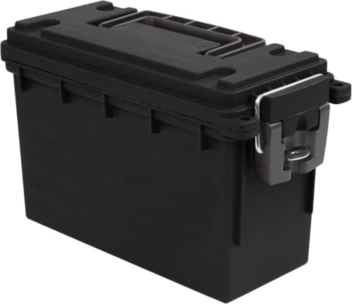 Sheffield Ammo Storage Box, .30 Cal Stackable | Water and Dust Resistant | Lockable | Made in USA | Pack of 6 by Sheffield