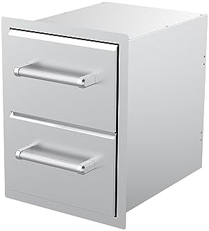 SPIRE Vertical Built-in Double Drawers, Stainless Steel, Universal Mount - Image 3