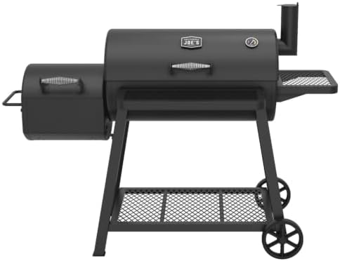 Oklahoma Joe’s Laredo Series 1100 Offset Charcoal Smoker and Grill with 1100 sq. in. Cooking Area in Black by OklahomaJoes%C2%AE