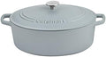 Cuisinart Chef's Classic Enameled Cast Iron Dutch Oven with Lid, Porcelain Enameled Interior, Oven Safe, Induction Compatible, 7-Quart, Oval, Matte Grey by Cuisinart