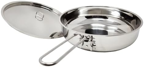 The Pathfinder School Stainless Steel Folding Skillet and Lid (10-Inch) - Image 2