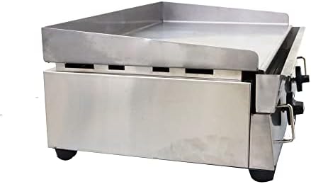 Commercial LPG Gas Griddle 28.9x16.1" Countertop Stainless Steel - Image 4