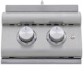 Blaze LTE+ Built-In Double Side Burner – 24,000 BTU Propane, Stainless Steel Outdoor Kitchen Slide-In with LED Illuminated Knobs, Removable Cover by Blaze