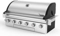 Brand-Man Built-In Gas Grill Head, 40-Inch 6-Burner Outdoor Kitchen Grill by BRANDMANGRILLSSINCE1987