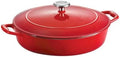 Tramontina Bestow Enameled Cast Iron 4-Qt Braiser Pan with Lid, Red by Tramontina