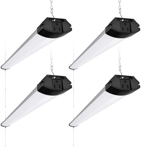 Barrina BS84 LED Shop Lights 4FT for Workshop, 84W 10000LM 6500K, 4 Packs by Barrina