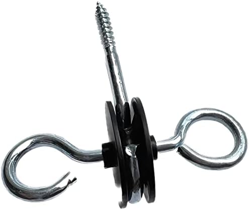 30 Pack Electric Fence Gate Handle Screw in Insulated Anchor Insulators with Double Hook / 2-Rings for Electric Fence Wood Post and Electric Fence Gate Livestock Fence Agricultural Fencing and Pasture - Image 4