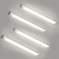 4 Packs 3FT LED Batten Light with 50cm Cable, Slim Ceiling Surface Mounted Light, 30W, 4000K, IP20, LED Ceiling Lamp for Garage, Shop, Hallway, Office, Market by colmeguna