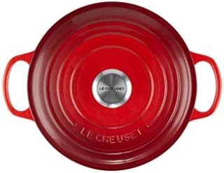 Le Creuset Enameled Cast Iron Round Wide Dutch Oven, 3.5 qt., Cerise - Image 3