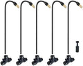 5pk Brass Misting Nozzles Tee 16 inch 360 Degree Adjustable Copper Sprayer, Compatible with1/4 trubing Hose Watering Plant Drip Irrigation Pneumatic Fittings Connection for Watering Garden（16inch） by Unknown