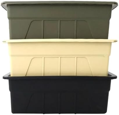 Tea Storage Box with Drainage Tray, IGT Camping Table Basket, Versatile Equipment Organizer for Garage Backyard Barbecue Cooking- Green - Image 2