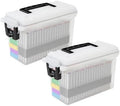 Sheffield Ammo Box Made in USA, Stackable Lockable Ammo Storage Box, Frost by Sheffield