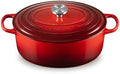 Le Creuset Enameled Cast Iron Oval Dutch Oven, 6.75 qt., Cerise/Crucible by Unknown