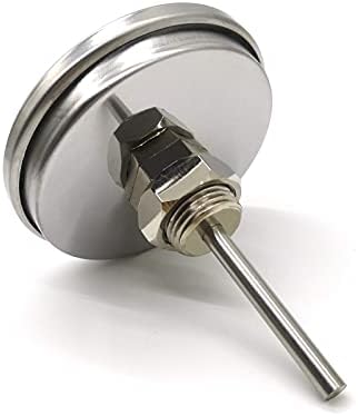 3 1/8” Accurate Luminous BBQ Thermometer Gauge for Oklahoma Joe’s Smokers 3695528R06 & Most Charcoal Pellet Wood Pit Smoker Grills, 1/2 NPT Male Thread Temperature Gauge Replacement, Grill Thermostat - Image 3