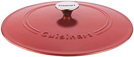 Cuisinart Chef's Classic Enameled Cast Iron Dutch Oven with Lid, Porcelain Enameled Interior, Oven Safe, Induction Compatible, 12-Inch, Chicken Fryer, Peony Pink - Image 3