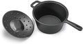 Commercial Chef 2-Qt. Saucepan with Lid, Pre-Seasoned Cast Iron, CHCI20 by CommercialChef