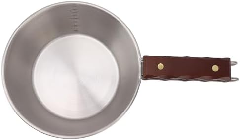 Outdoor Skillet Large Capacity Sturdy for Camping Hiking and Picnics 304 Stainless Steel (Silver) - Image 5