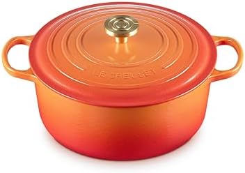 Le Creuset Enameled Cast Iron Round Dutch Oven, 7.25 qt., Flamme Doree by Unknown