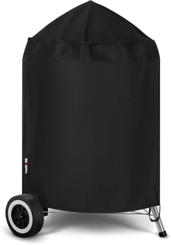 Grill Cover for Weber Kettle Charcoal 22 Inch, Heavy Duty Waterproof BBQ Grill Covers Fade Resistant by Unknown