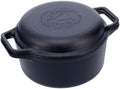 Victoria 6-Quart Cast Iron Combo Cooker, Combination Dutch Oven and Skillet, Made in Colombia, 2-Piece Set by VictoriaCastIron