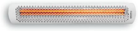 Bromic Tungsten Smart Heat 6000W Electric Patio Heater – Dual Element Infrared, 220V-240V, White Finish – BH0420013 by Unknown