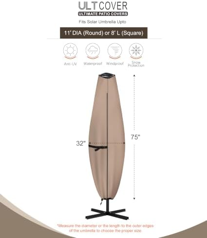 ULTCOVER Waterproof Clear Top Outdoor Umbrella Cover - Image 2