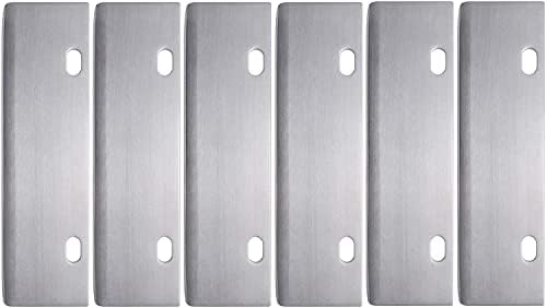 Grill Scraper Blades 6-Pack, Heavy Duty Rust Resist Stainless Tool by BOLEXINO