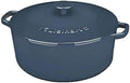 Cuisinart Chef's Classic Enameled Cast Iron Dutch Oven with Lid, Porcelain Enameled Interior, Oven Safe, Induction Compatible, 7-Quart, Round, Provencial Blue by Cuisinart