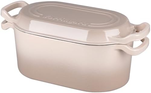 VORRINGARD Oval Dutch Oven Pot with Lid, Enamel Coating Cast Iron Bread Pans for Homemade Sourdough Bread Baking, Cooking, 4 Quart, Latte - Image 5