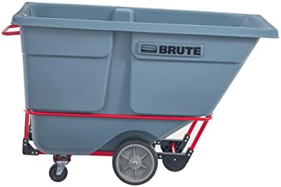 Rubbermaid Commercial Products Tilt Truck, 1 Cu Yd, 2100lbs Cap, Gray - Image 2