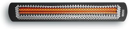 Bromic Tungsten Smart Heat 6000W Electric Patio Heater – Dual Element Infrared, 220V-240V, Black Finish – BH0420033 by Unknown