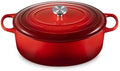 Le Creuset Enameled Cast Iron Oval Dutch Oven, 9.5 qt., Cerise/Crucible by Unknown