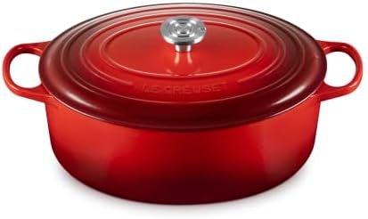 Le Creuset Enameled Cast Iron Oval Dutch Oven, 9.5 qt., Cerise/Crucible by Unknown